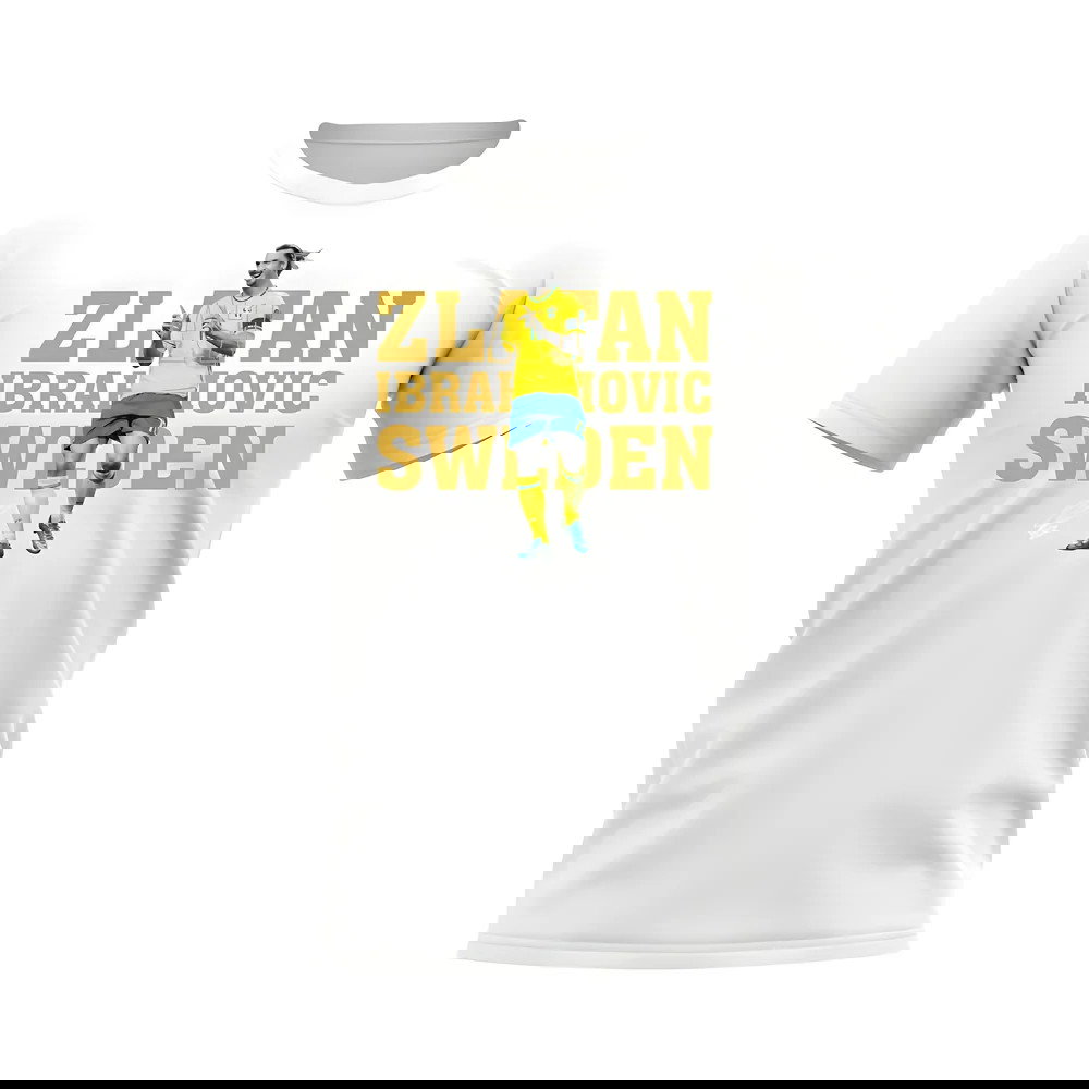 Zlatan Ibrahimovic Sweden Player Tee (White)