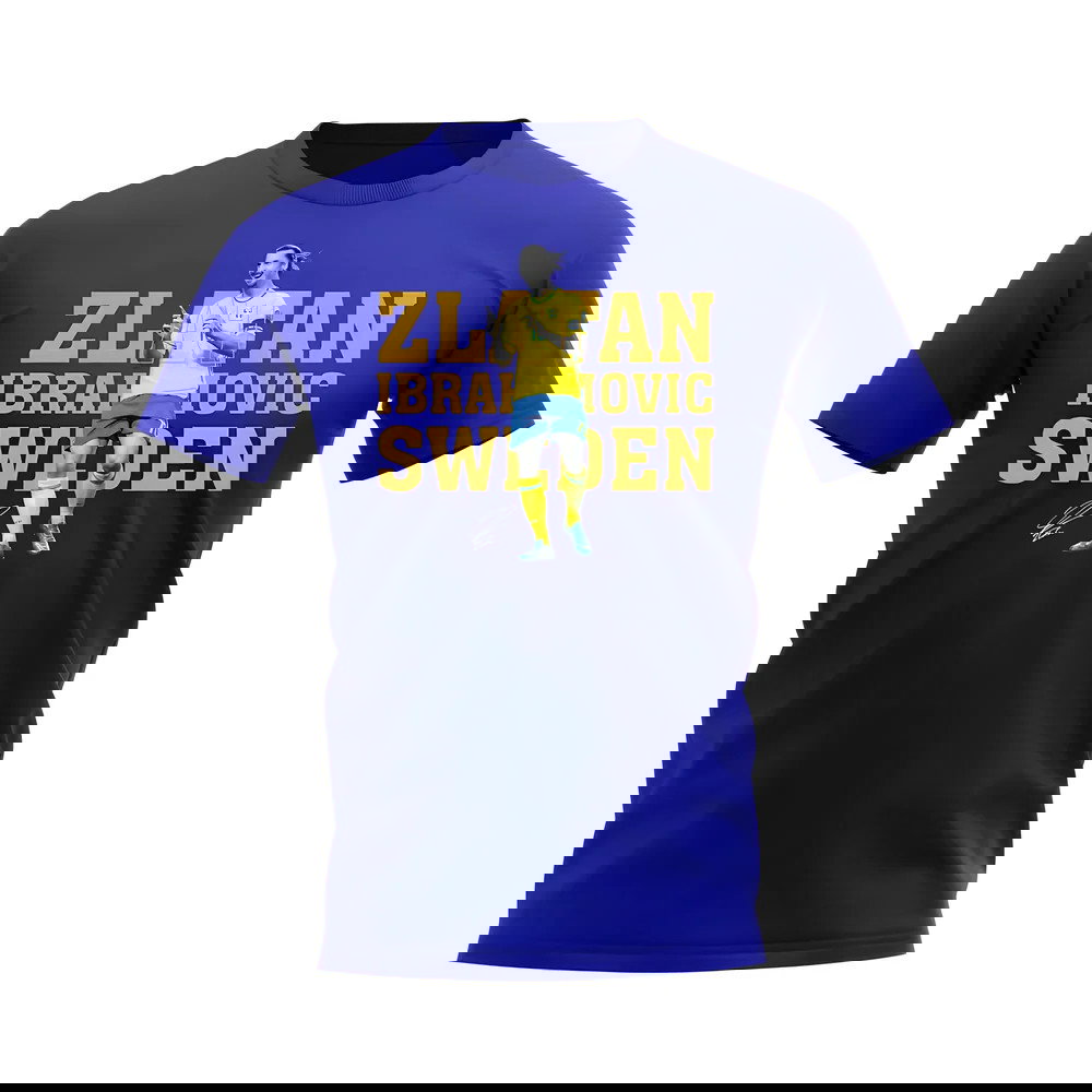 Zlatan Ibrahimovic Sweden Player Tee (Royal Blue)