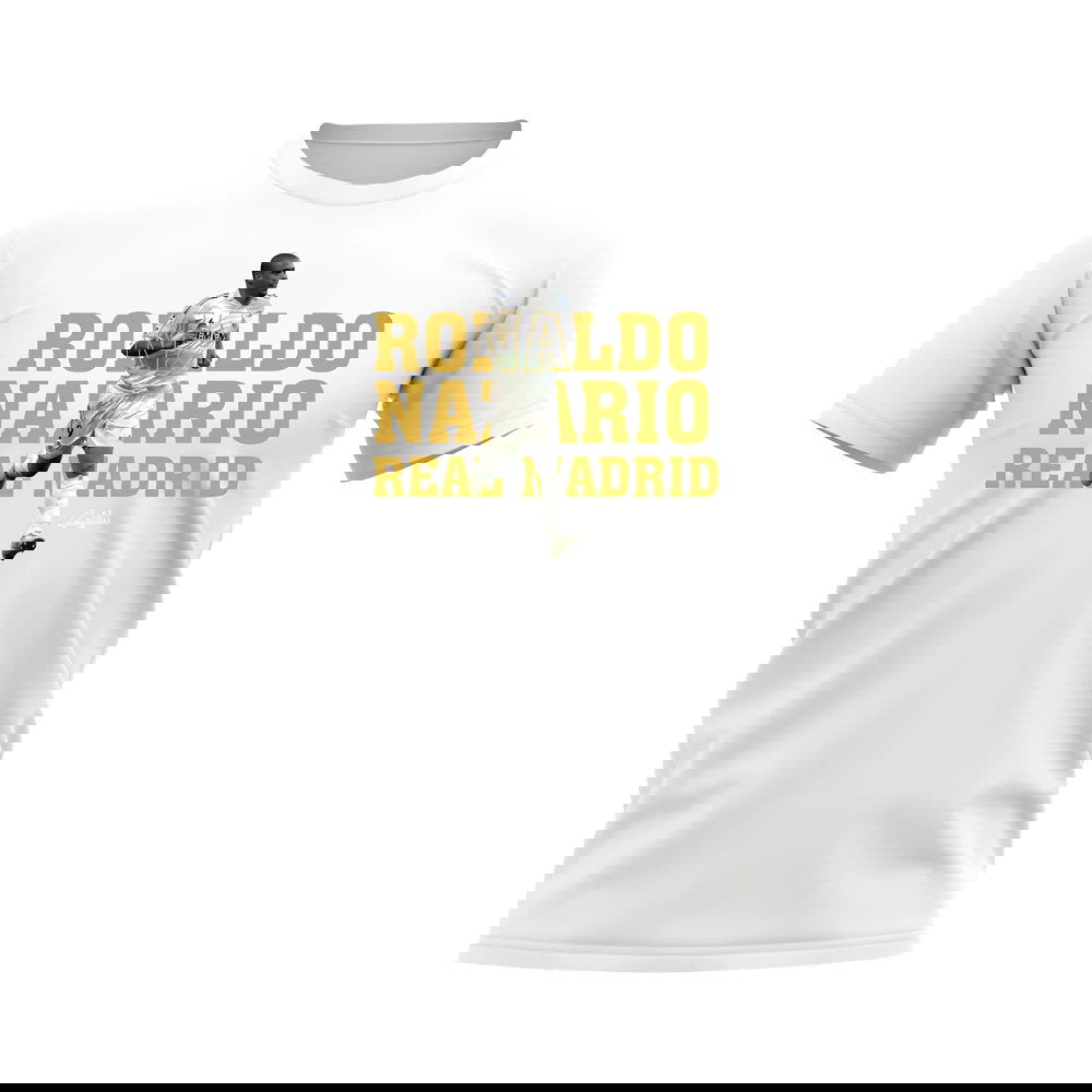 Ronaldo Nazario Real Madrid Player Tee (White)