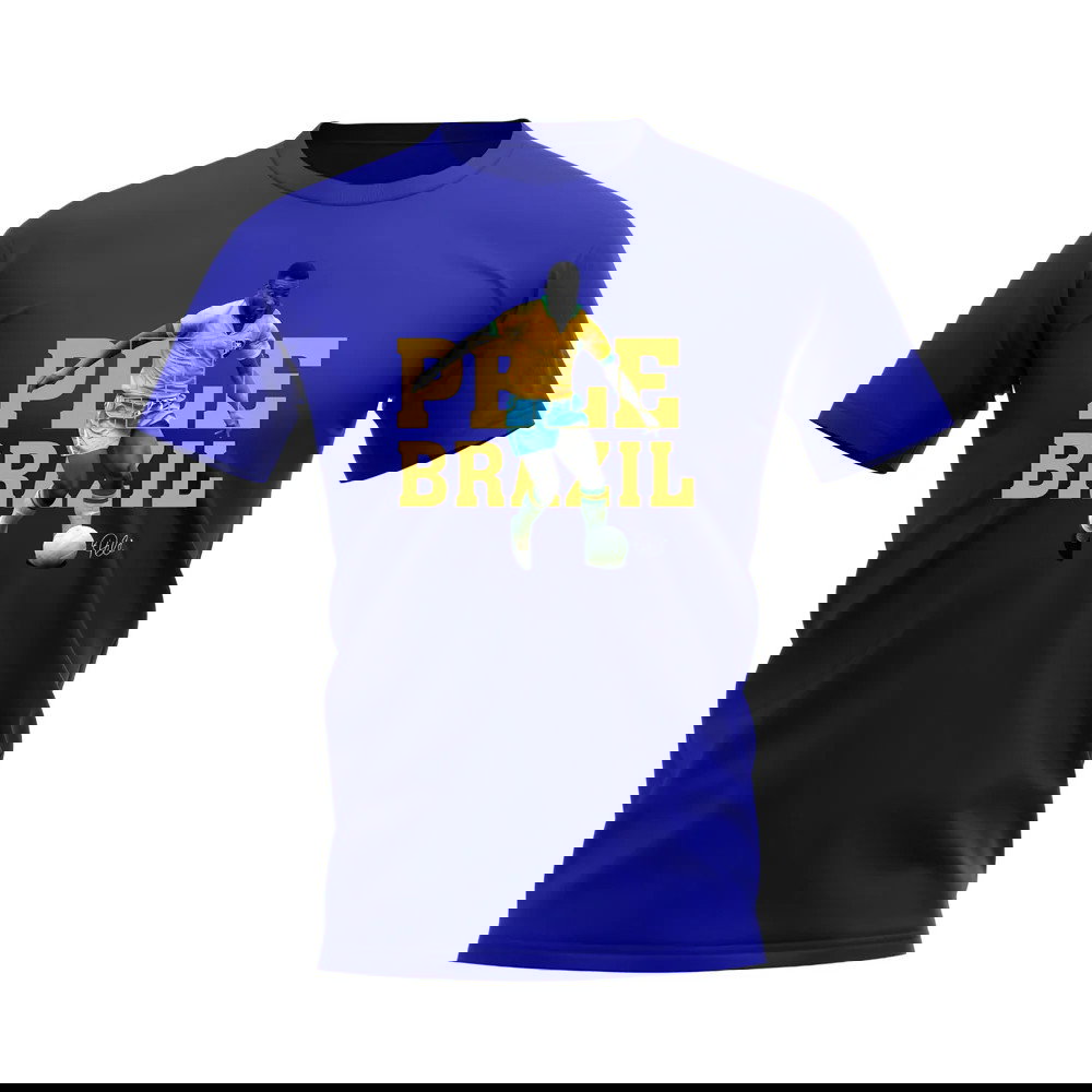 Pele Brazil Player Tee (Royal Blue)