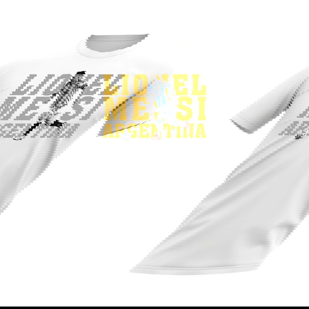 Lionel Messi Argentina Player Tee (White)