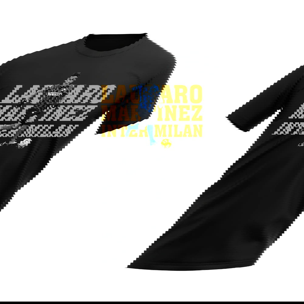 Lautaro Martinez Inter Milan Player Tee (Black)