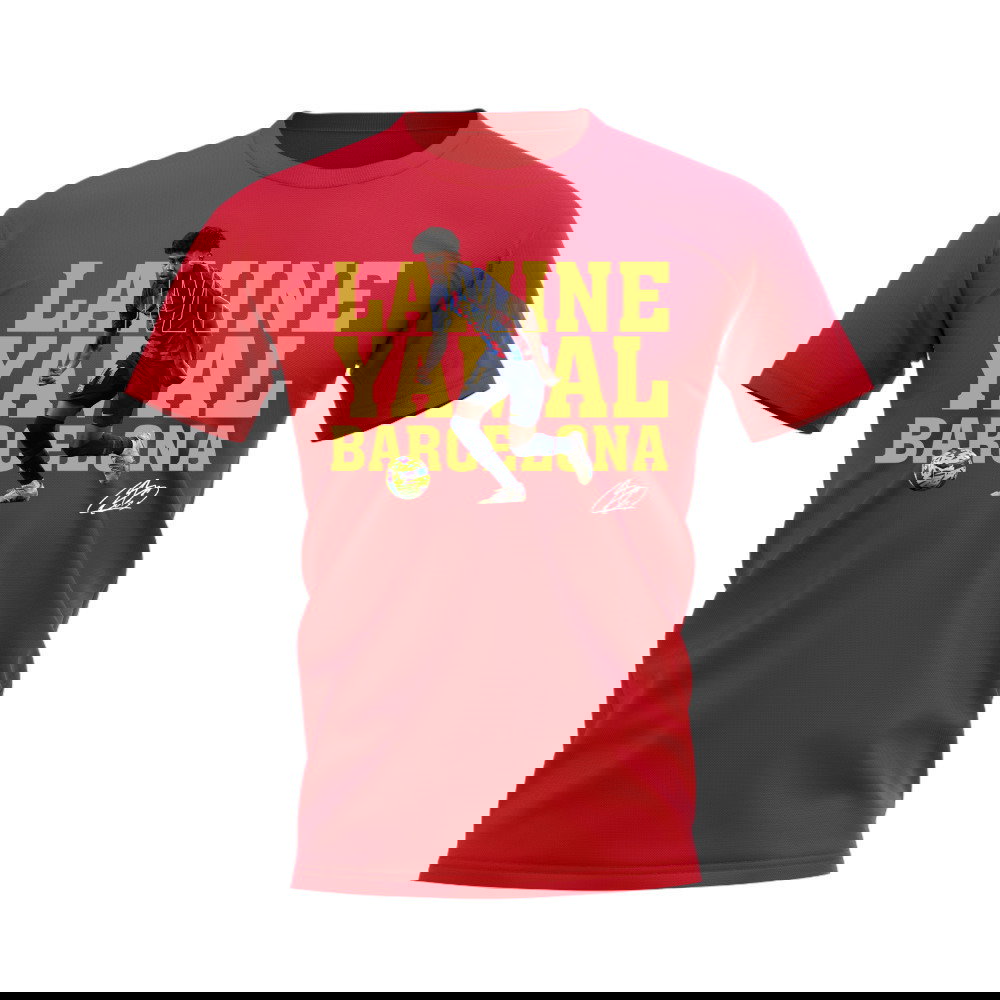 Lamine Yamal Barcelona Player Tee (Red)