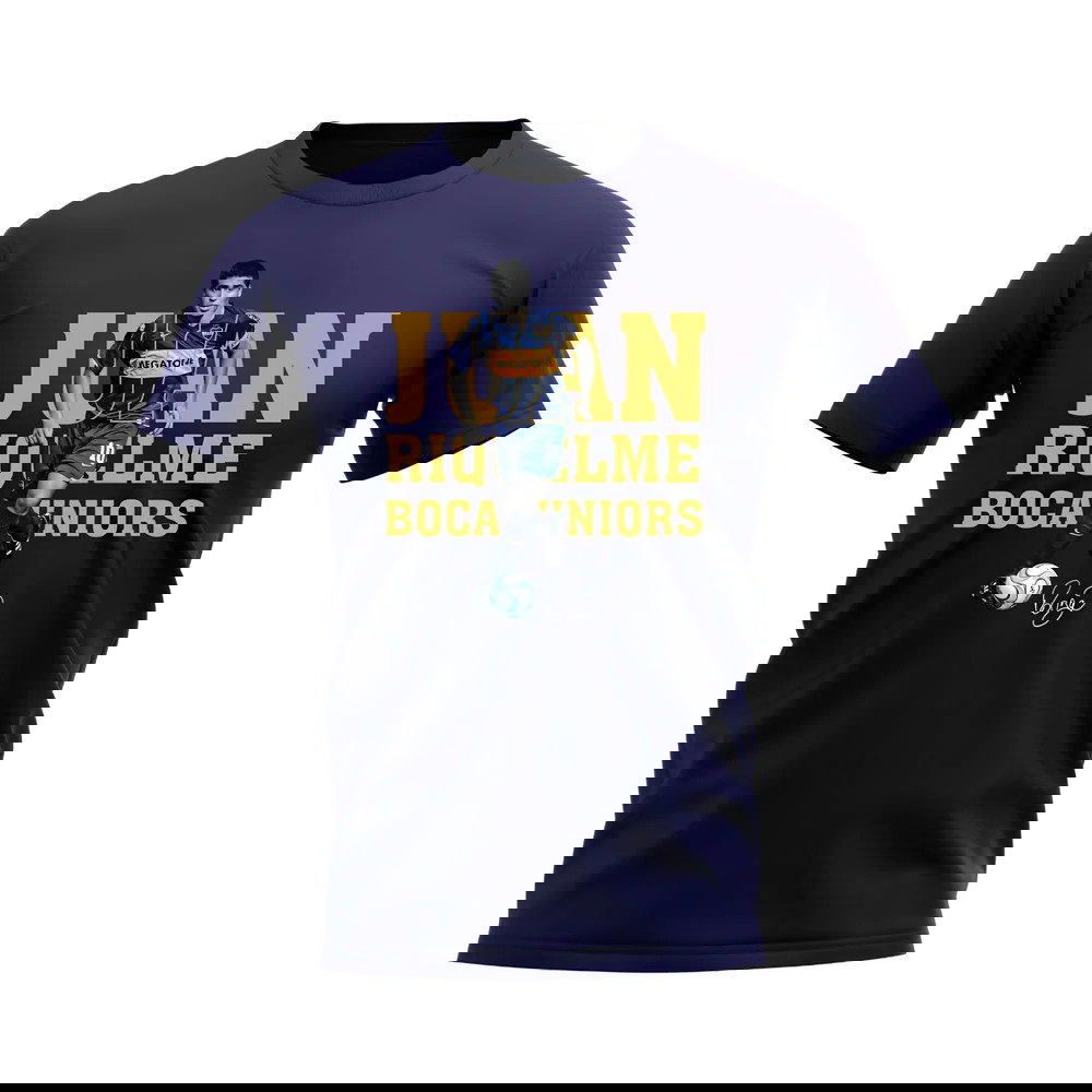 Juan Riquelme Boca Juniors Player Tee (Navy)