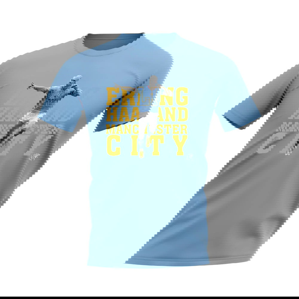Erling Haaland Manchester City Player Tee (Sky Blue)
