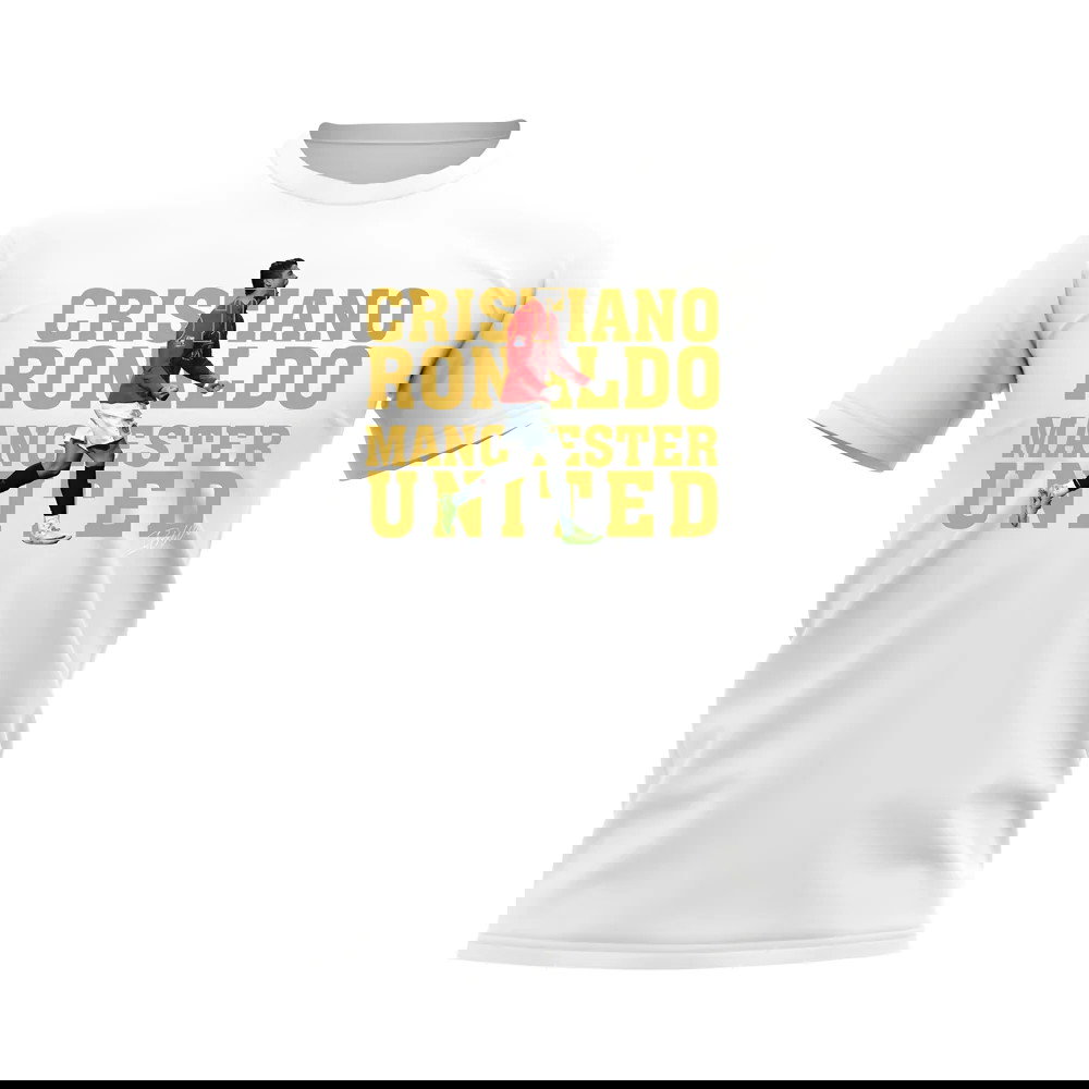 Cristiano Ronaldo Manchester United Player Tee (White)