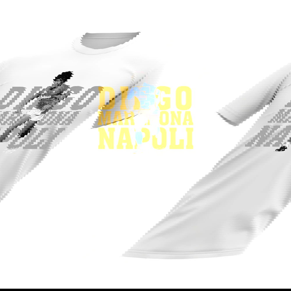 Diego Maradona Napoli Player Tee (White)