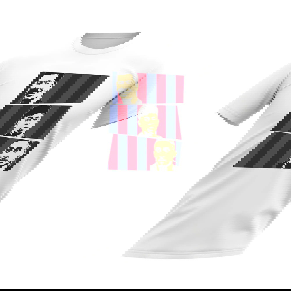 Lewandowski Lamine Yamal Raphinha Barcelona Trio T-Shirt (White)