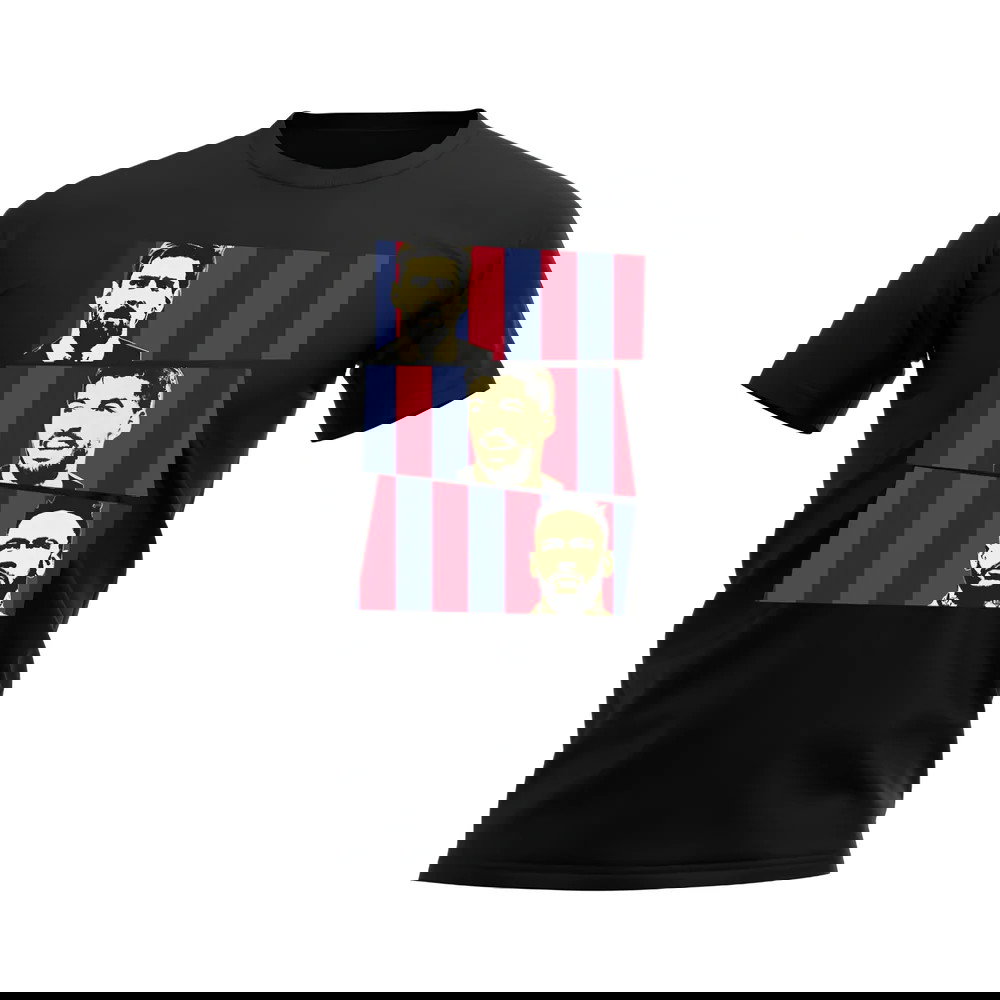 Messi Suarez Neymar MSN Barcelona Trio T-Shirt (Black)