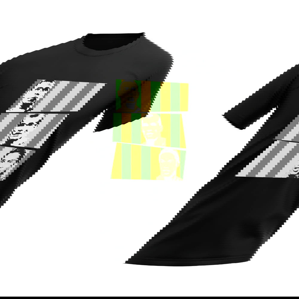 Ronaldo Rivaldo Ronaldinho Brazil Trio T-Shirt (Black)