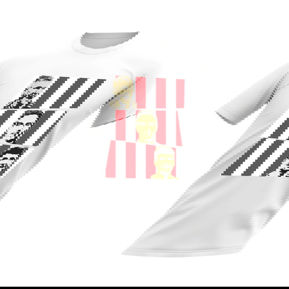 Schweinsteiger Lahm Muller Bayern Munich Trio T-Shirt (White)