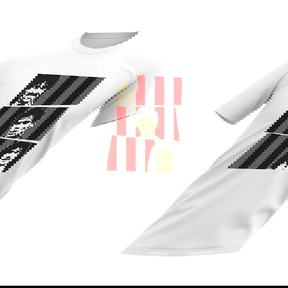 Van Basten Rijkaard Gullit AC Milan Trio T-Shirt (White)