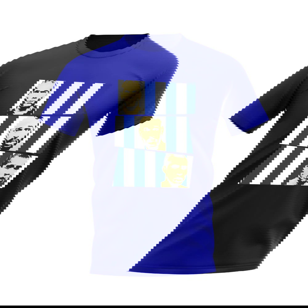 Zidane Henry Trezeguet France Trio T-Shirt (Blue)