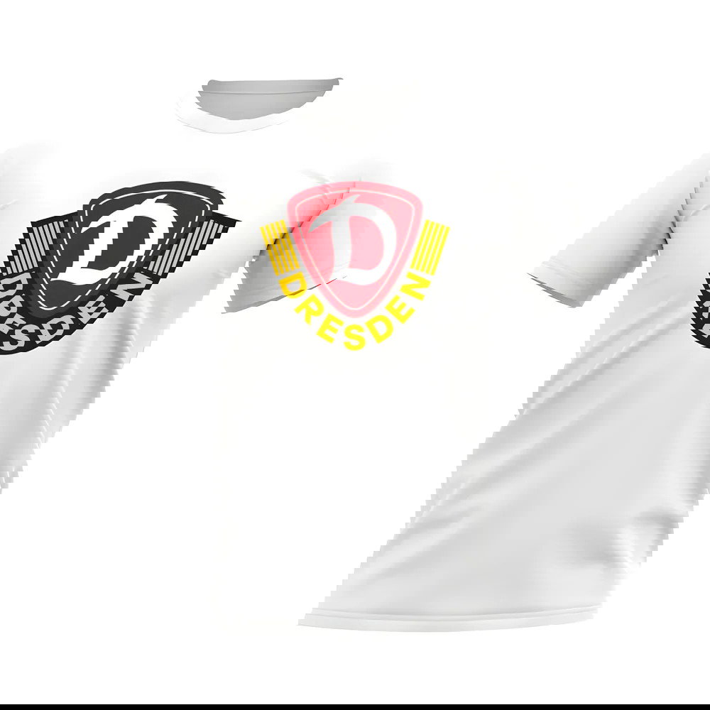 Dynamo Dresden Badge T-Shirt (White)