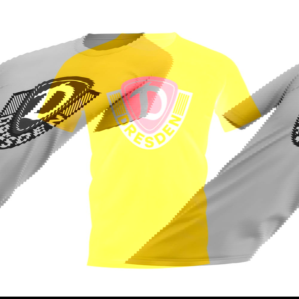 Dynamo Dresden Badge T-Shirt (Yellow)