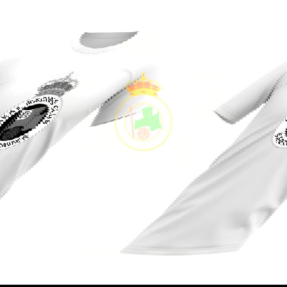 Racing Santander Badge T-Shirt (White)