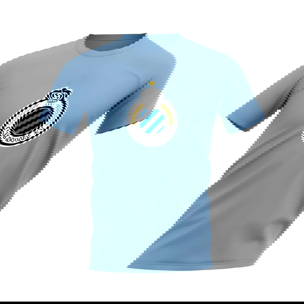 Club Brugge Badge T-Shirt (Sky Blue)
