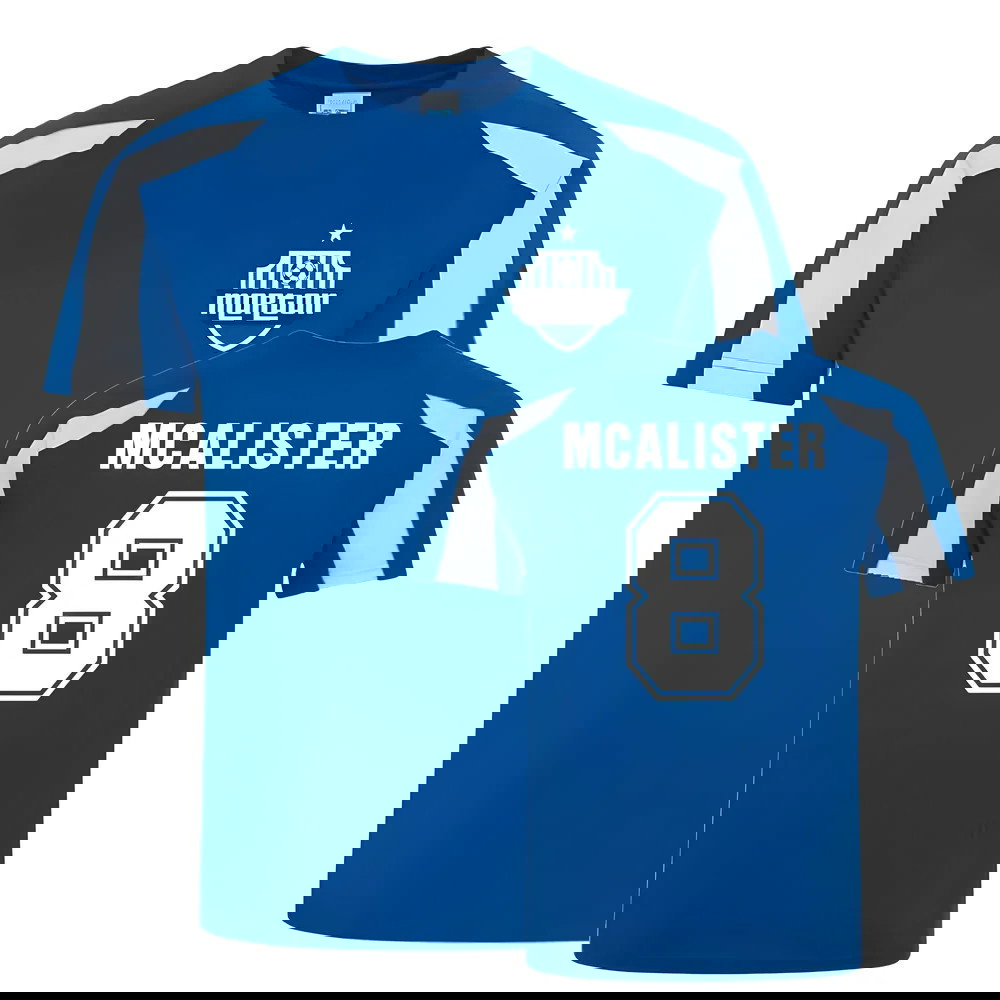 Jim McAlister Greenock Morton Sports Training Jersey (Blue)