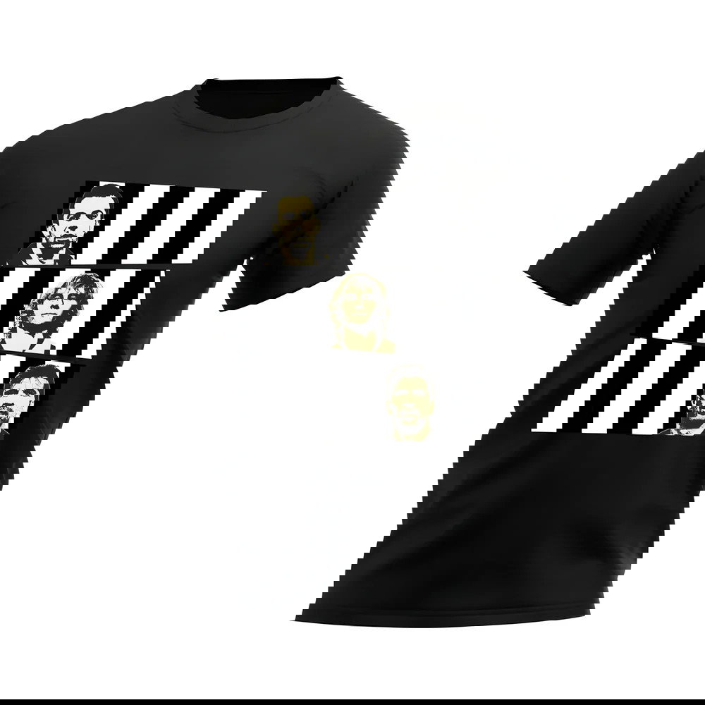 Del Piero Nedved Buffon Juventus Trio T-Shirt (Black)