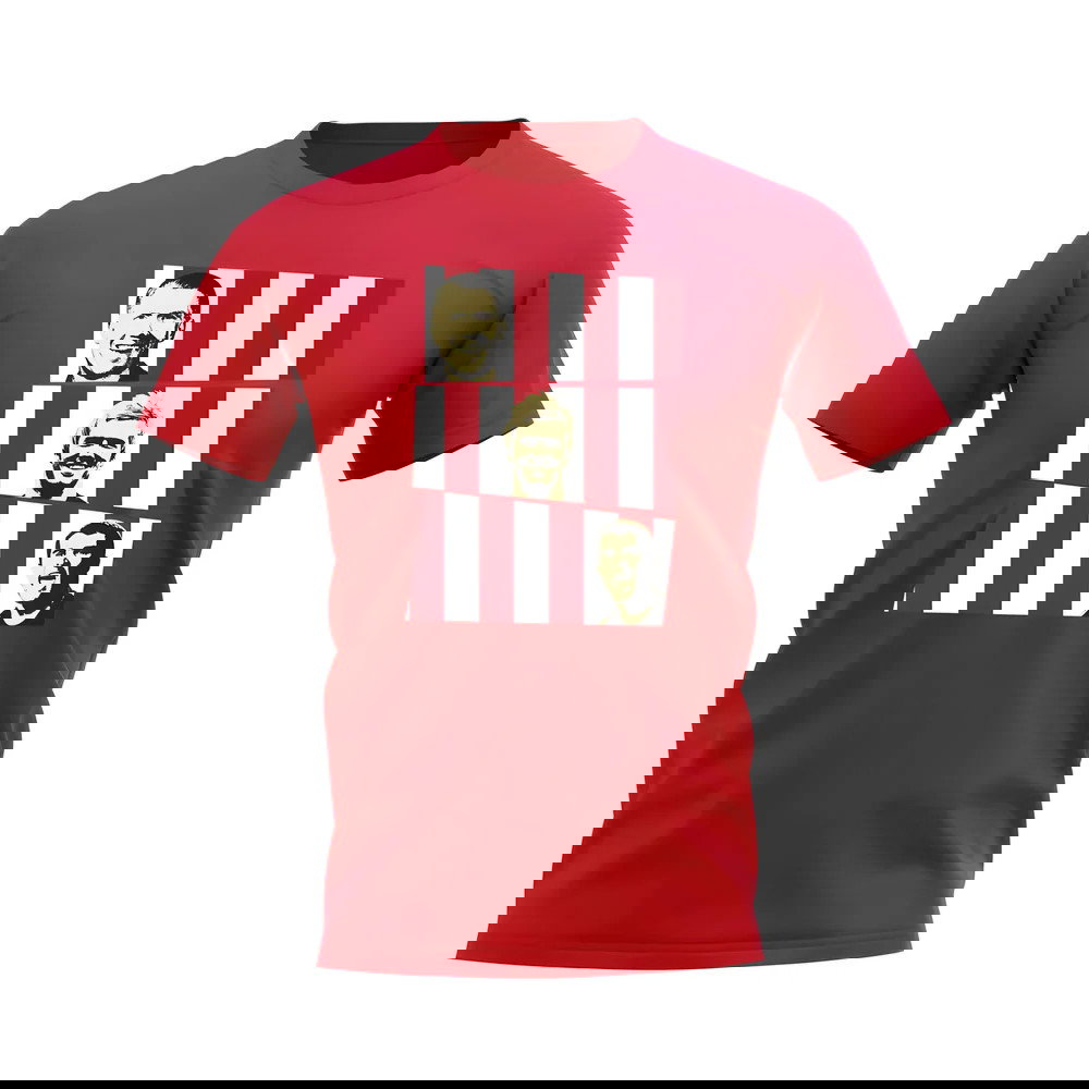 Scholes Beckham Keane Manchester United Trio T-Shirt (Red)