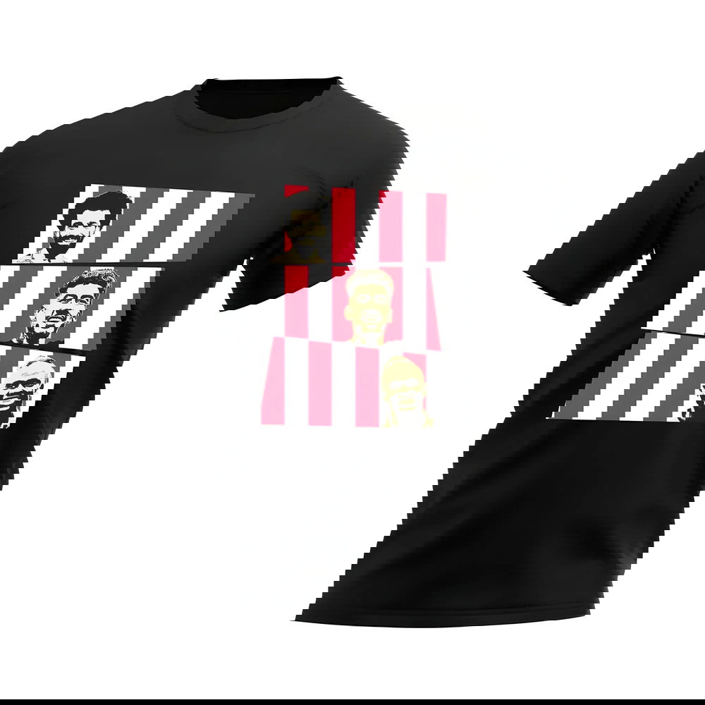 Salah Firmino Mane Liverpool Trio T-Shirt (Black)