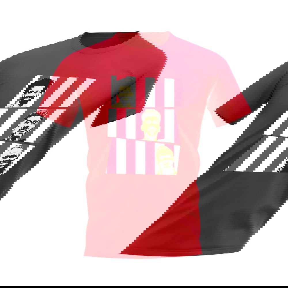 Salah Firmino Mane Liverpool Trio T-Shirt (Red)