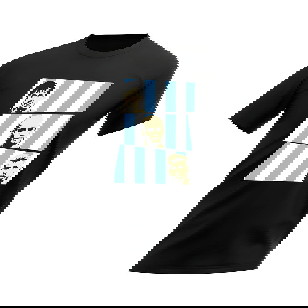 Silva Kompany Aguero Manchester City Trio T-Shirt (Black)