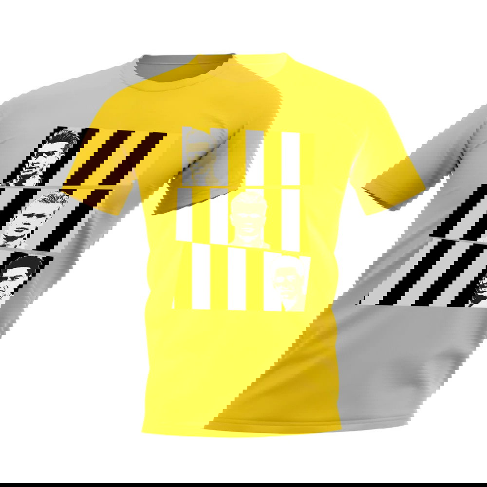 Reus Haaland Bellingham Borussia Dortmund Trio T-Shirt (Yellow)