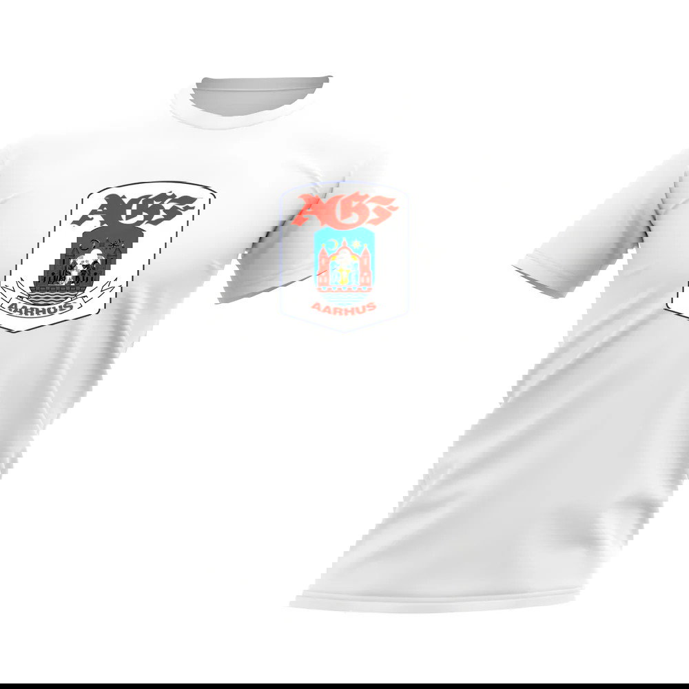 AGF Aarhus Badge T-Shirt (White)