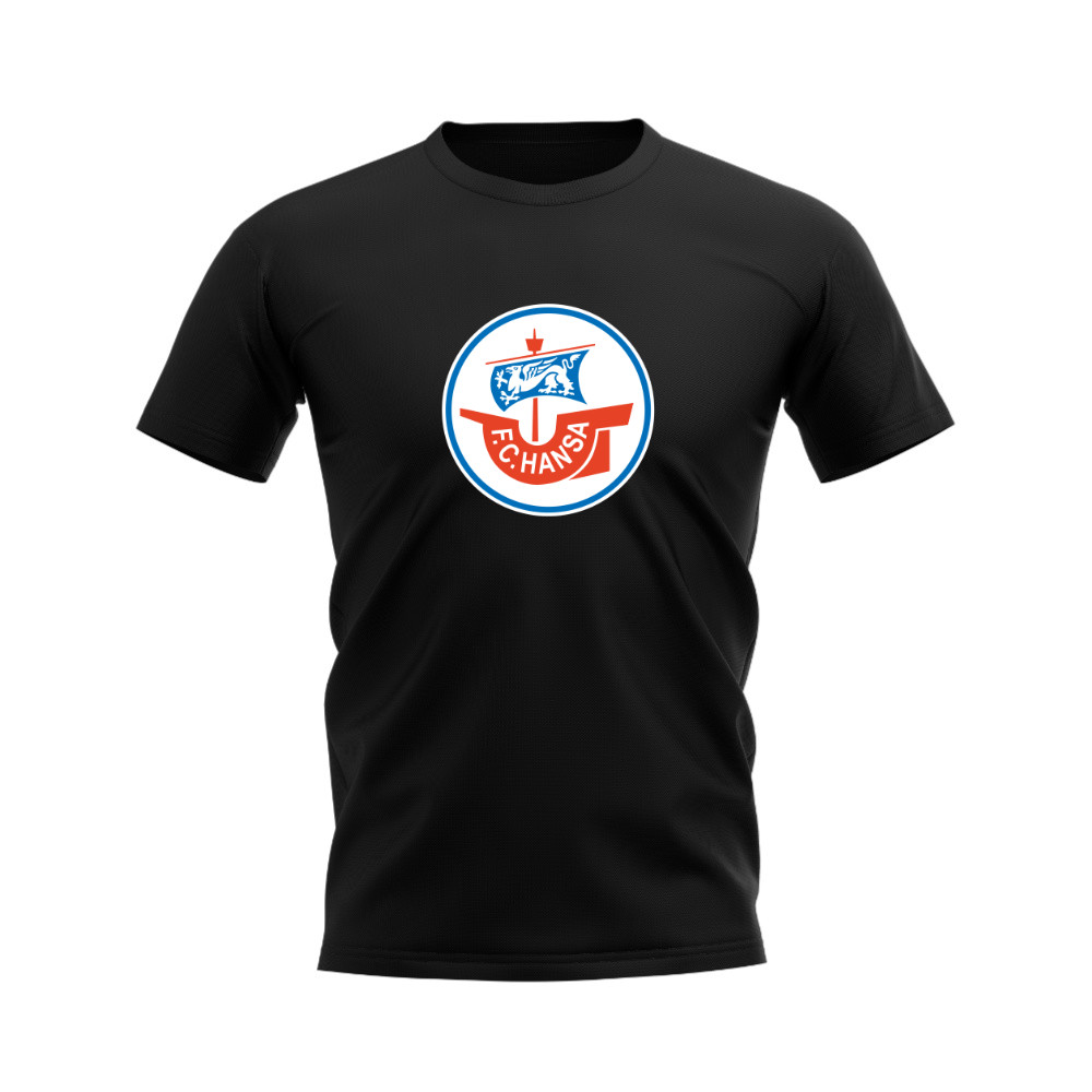 Hansa Rostock Badge T-shirt (Black)