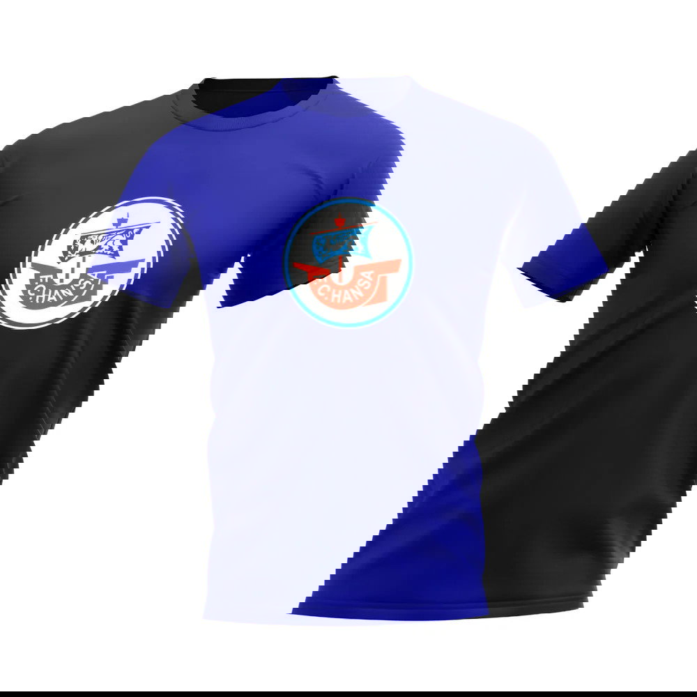 Hansa Rostock Badge T-shirt (Royal Blue)