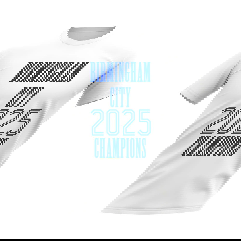 Birmingham City 2025 Champions T-Shirt (White)