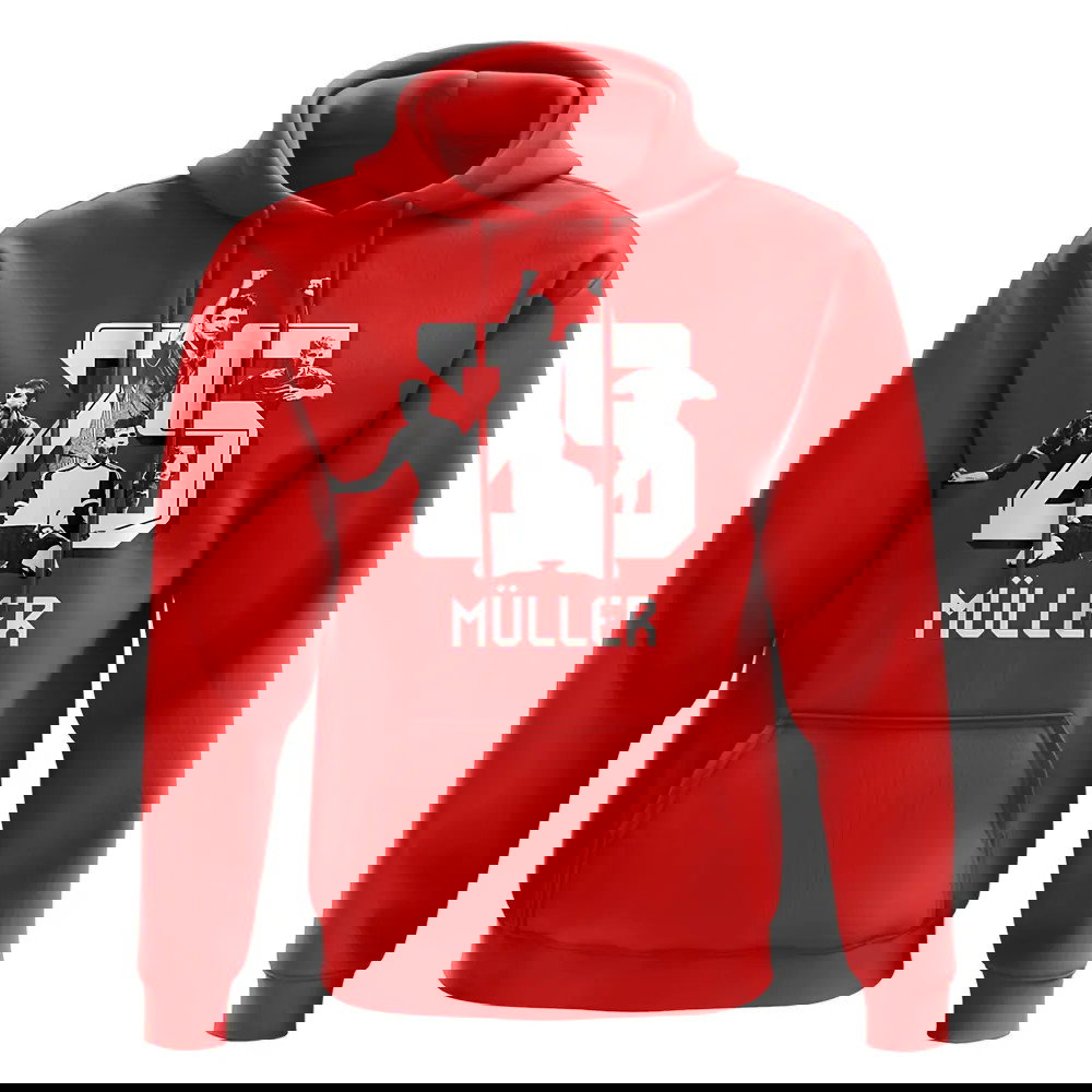 Thomas Muller 25 Bayern Munich Hoody (Red)