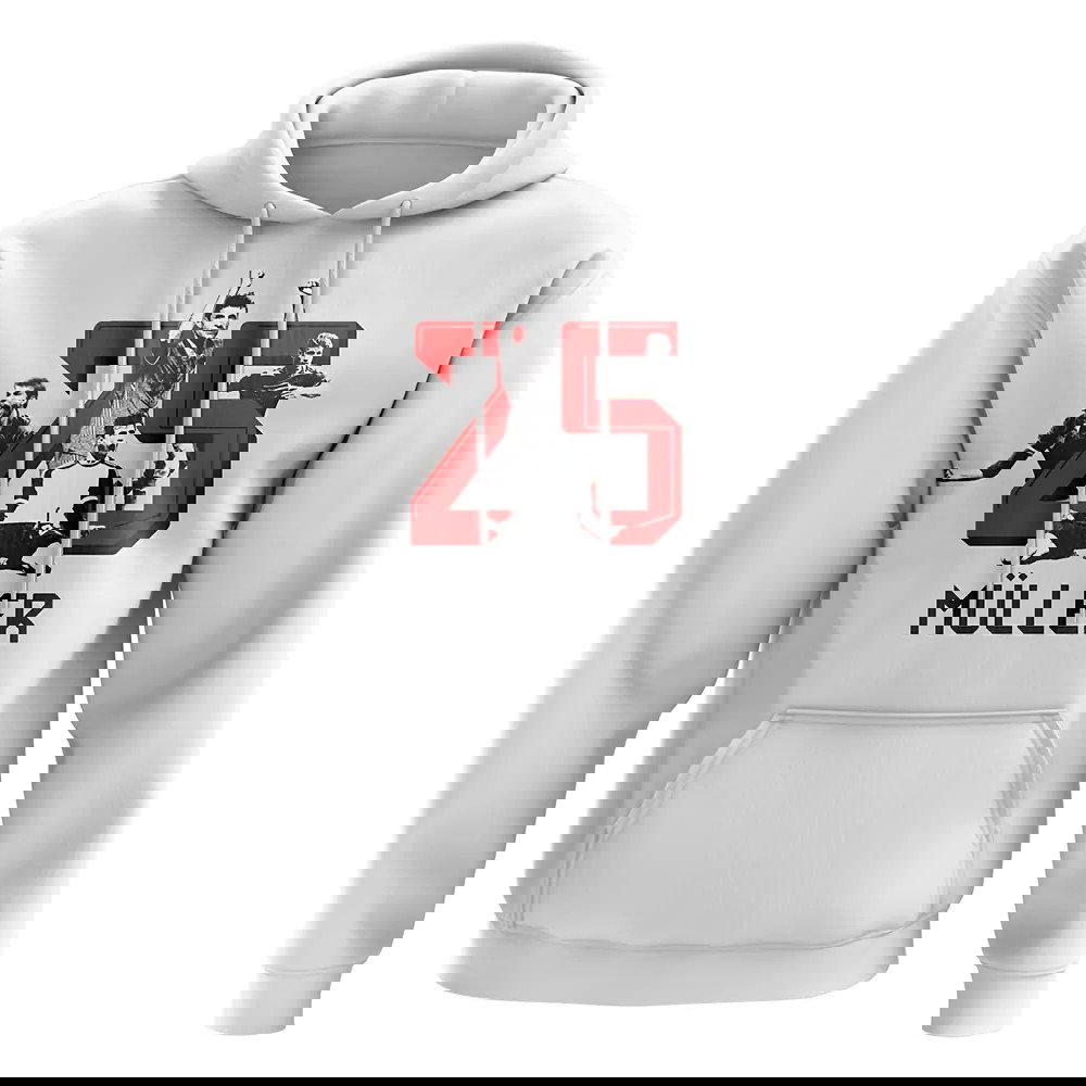 Thomas Muller 25 Bayern Munich Hoody (White)