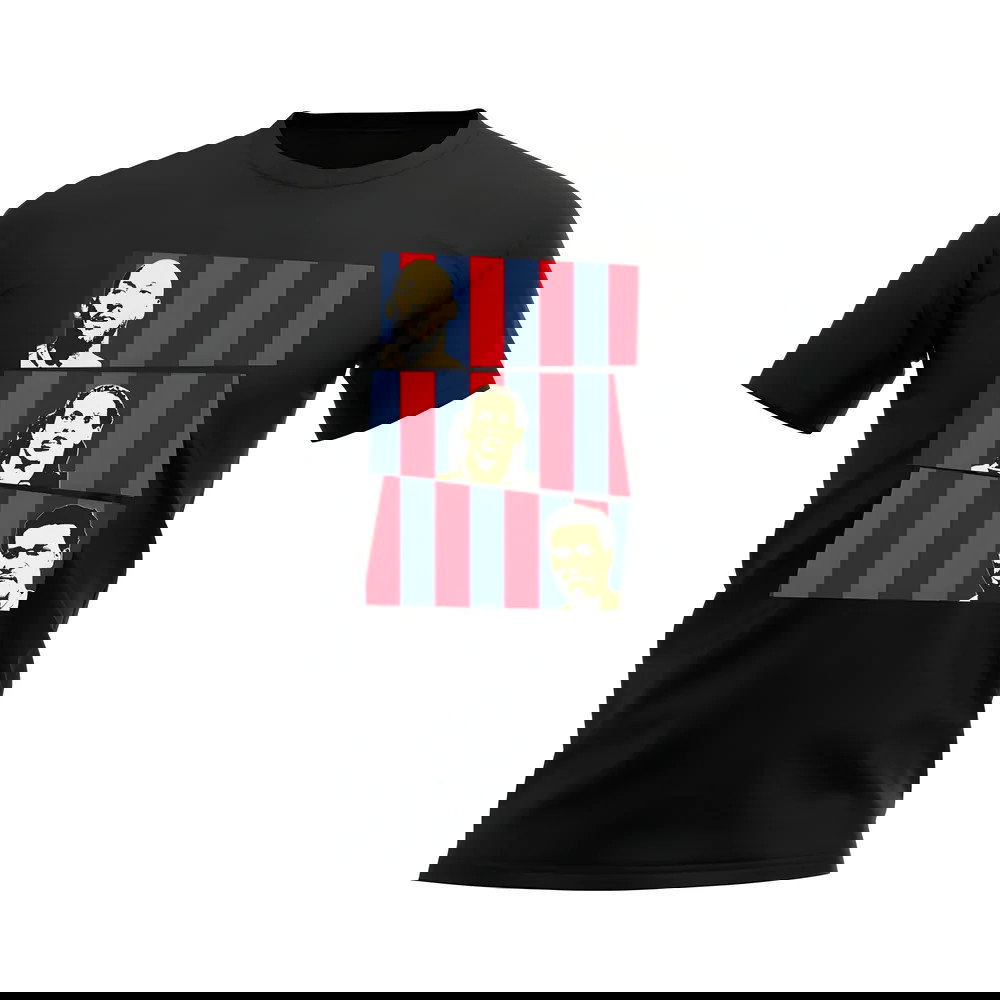 Anelka Ronaldinho Okocha PSG T-Shirt (Black)