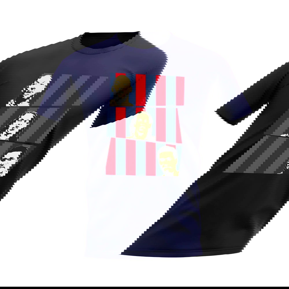 Anelka Ronaldinho Okocha PSG T-Shirt (Navy)