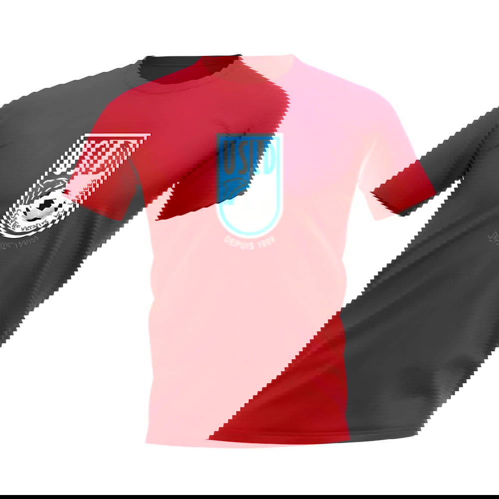 Dunkerque Badge T-shirt (Red)