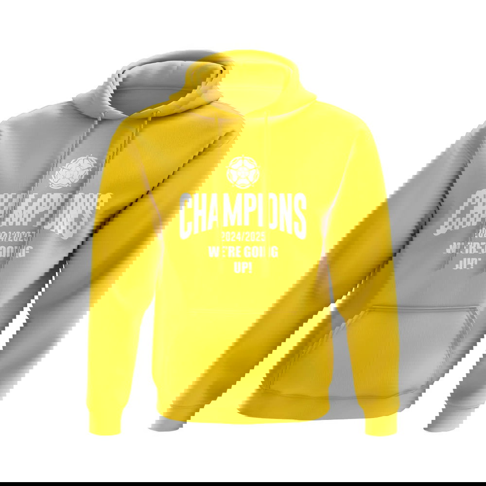 Leeds United Champions We Are Going Up Hoody (Yellow)