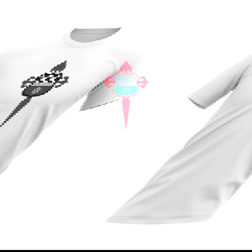 Racing Ferrol Badge T-shirt (White)