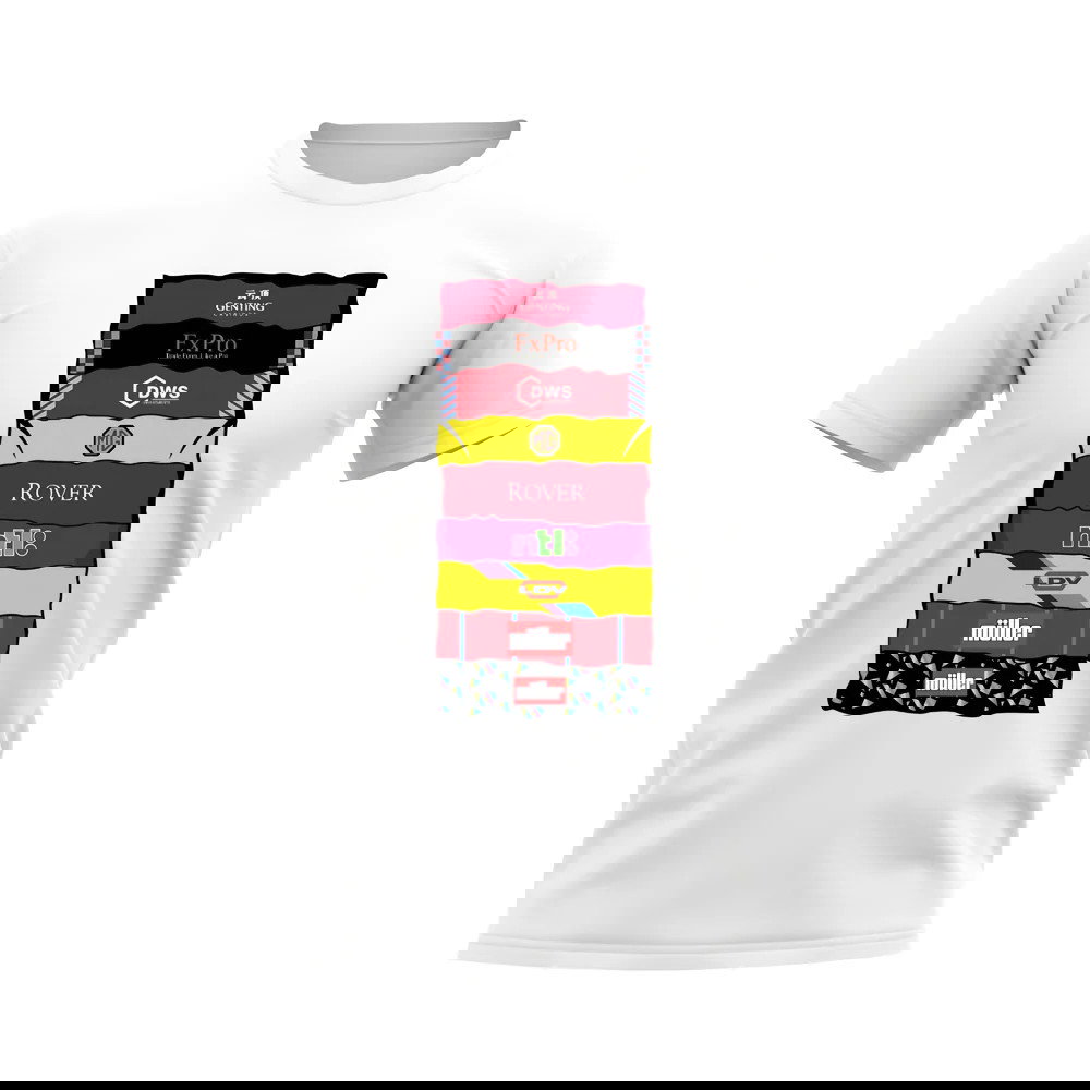 Aston Villa Shirt Sponsor History T-shirt (White)