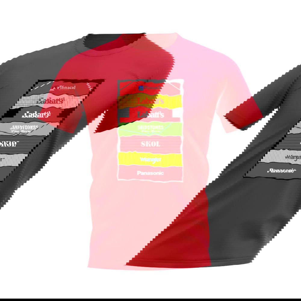 Nottingham Forest Shirt Sponsor History T-shirt (Red)