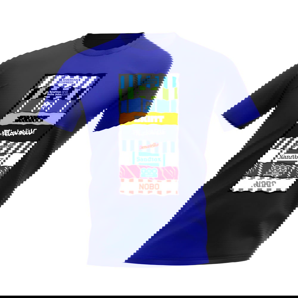 Brighton Sponsor History T-shirt (Royal Blue)