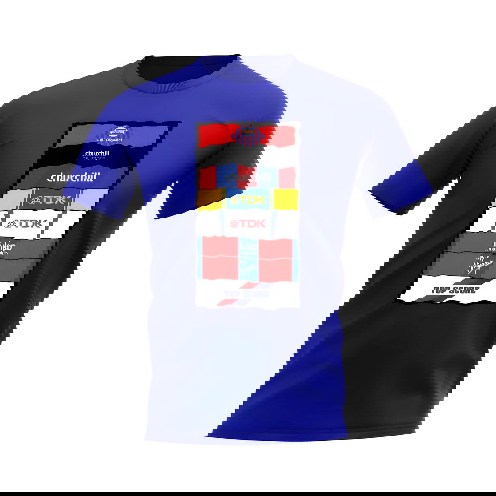 Crystal Palace Sponsor History T-shirt (Royal Blue)