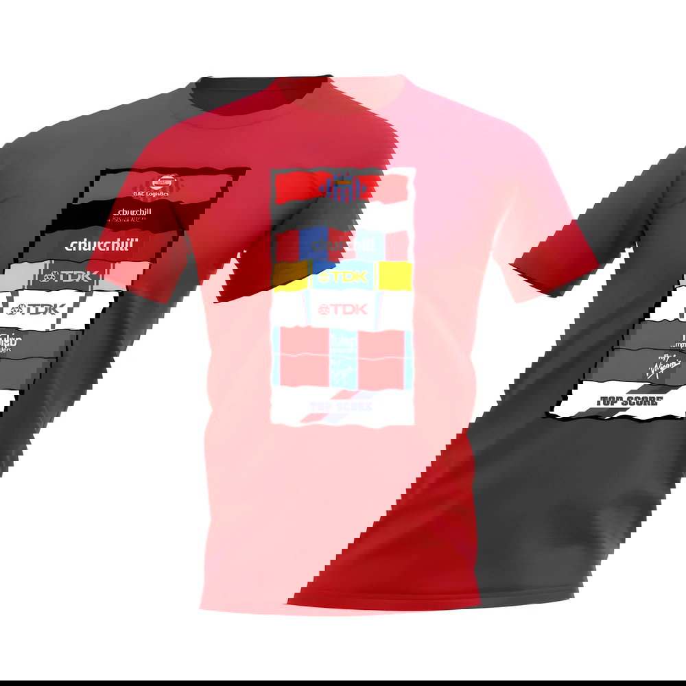 Crystal Palace Sponsor History T-shirt (Red)