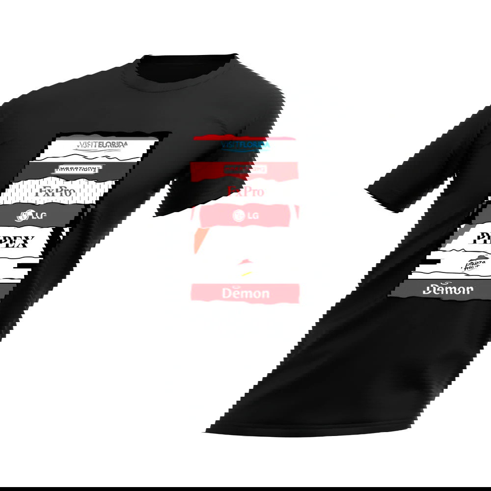 Fulham Sponsor History T-shirt (Black)