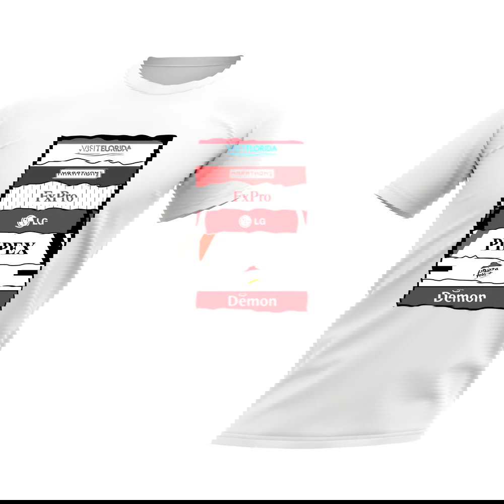 Fulham Sponsor History T-shirt (White)