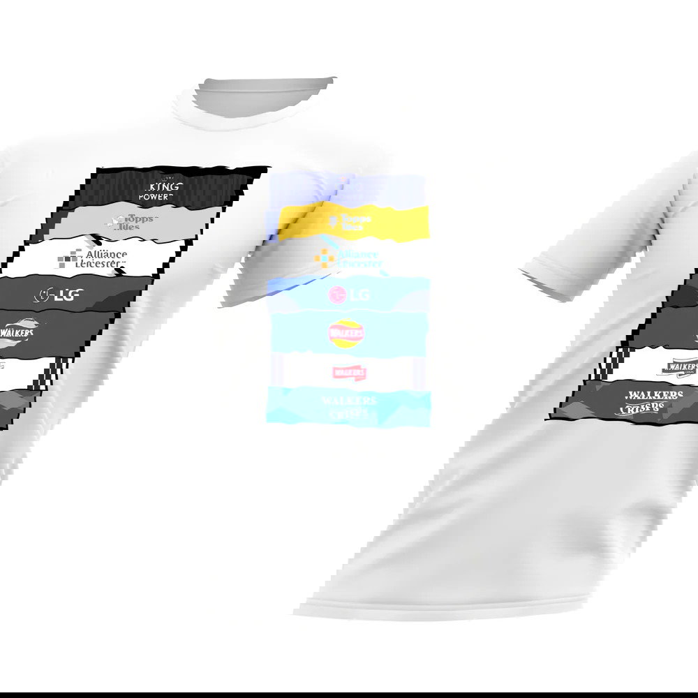 Leicester Sponsor History T-shirt (White)