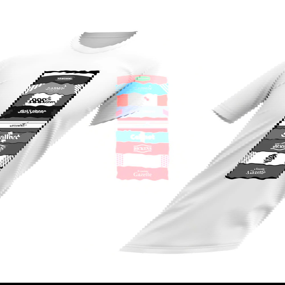 Middlesbrough Sponsor History T-shirt (White)