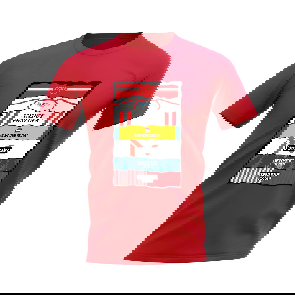 Southampton Sponsor History T-shirt (Red)