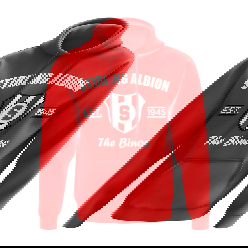 Stirling Albion Established Hoody (Red)